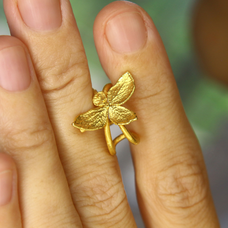 Кафф в золоте, Гортензия, фото 2