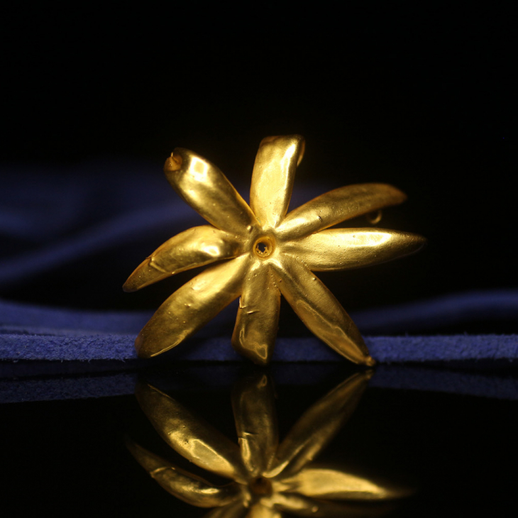 Кулон в золоте, Жасмин, фото 2