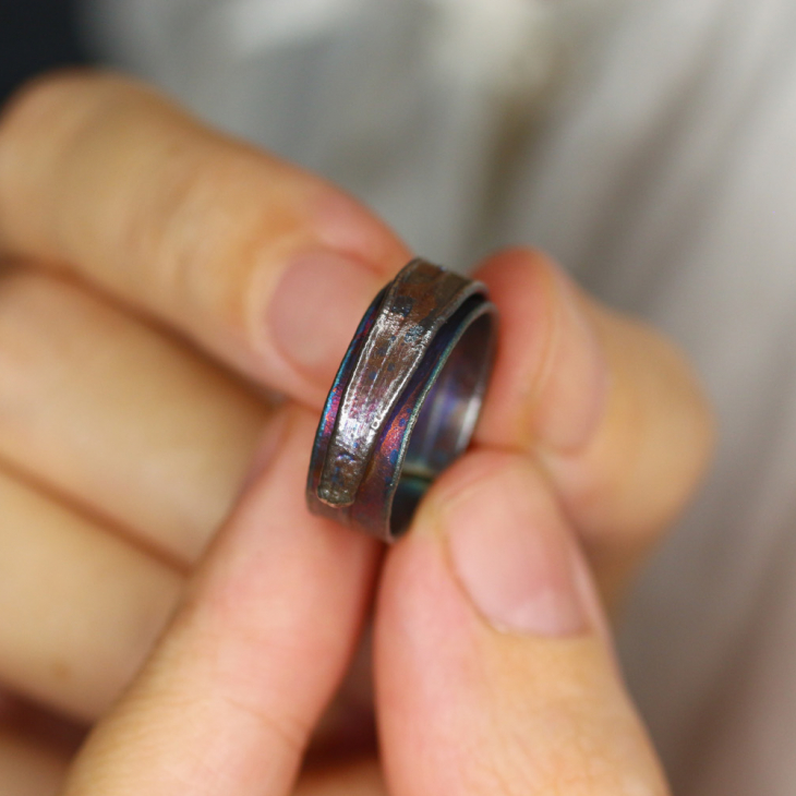 Кольцо в серебре, Пальма, фото 2