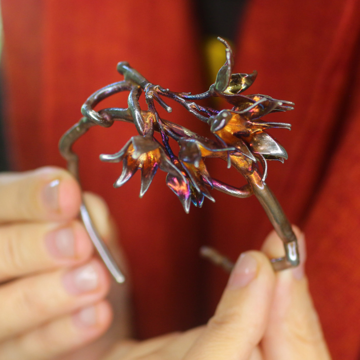 Браслет в серебре, Луговые травы, фото 2