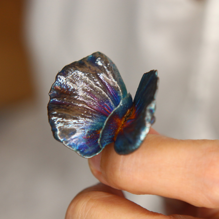 Кольцо в серебре, Лиана Бабочка, фото 2