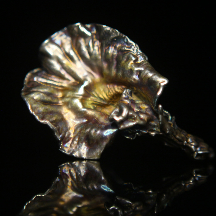 Кольцо в серебре, Клитория, фото 2