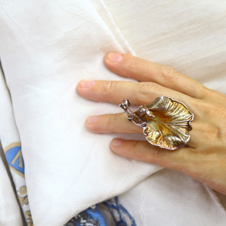 Кольцо в серебре, Клитория, фото 3