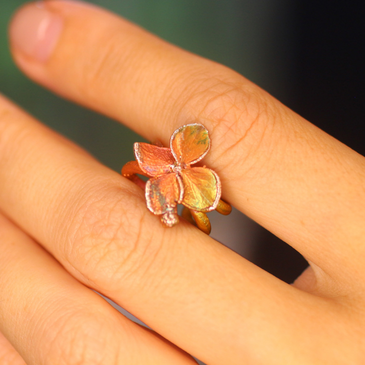 Кафф в серебре, Гортензия, фото 2