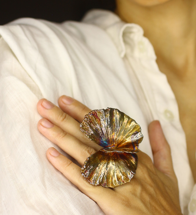 Кольцо в серебре, Лиана Бабочка, фото 4