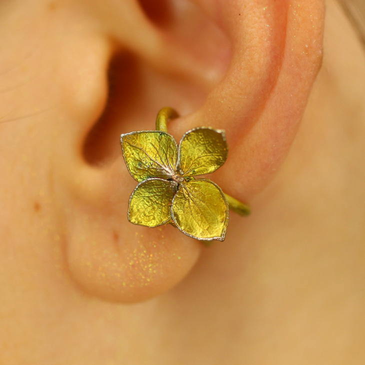 Кафф в серебре, Гортензия, фото 2