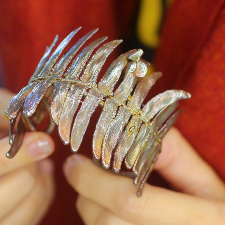 Браслет в серебре, Папоротник, фото 5