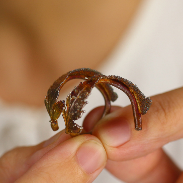 Кольцо в серебре, Папоротник, фото 2