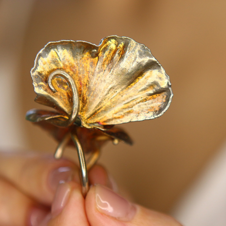 Кольцо в серебре, Лиана Бабочка, фото 2