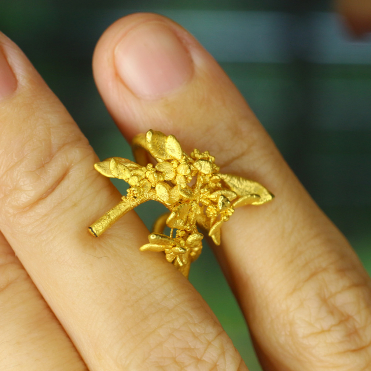 Кафф в золоте, Луговые травы, фото 2