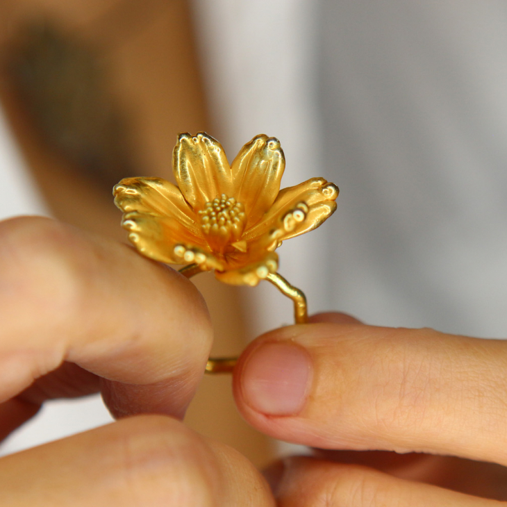 Кольцо в золоте, Космея, фото 2