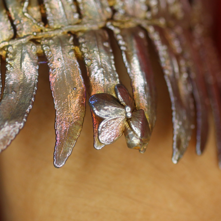 Браслет в серебре, Папоротник, фото 4