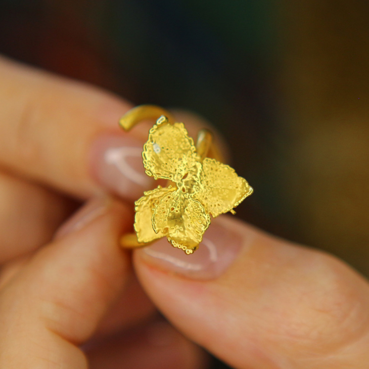 Ring in silver, Hydrangea , фото 2