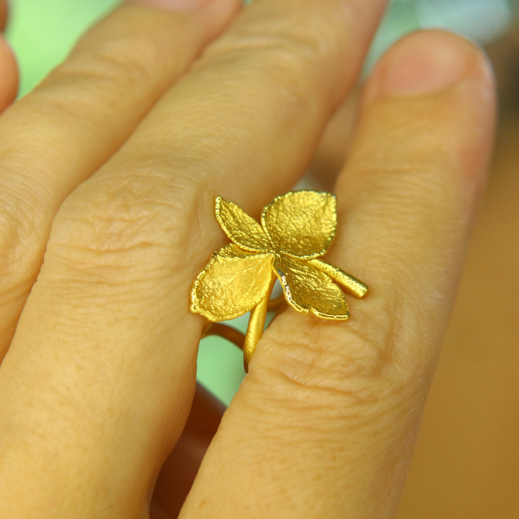 Кафф в золоте, Гортензия, фото 2