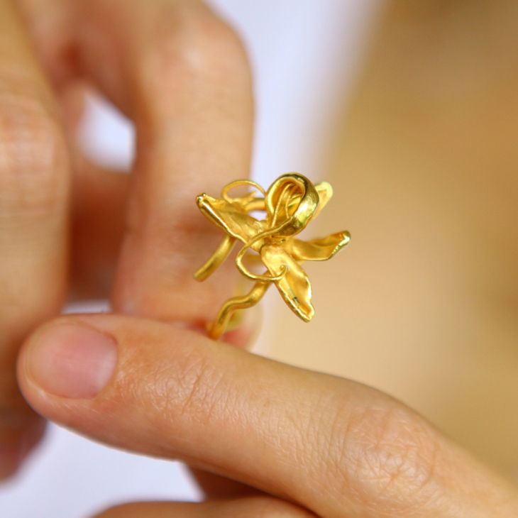 Кольцо в золоте, дерево Гагарина, фото 3