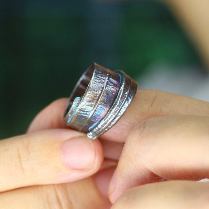 Кольцо в серебре, Пальма, фото 2