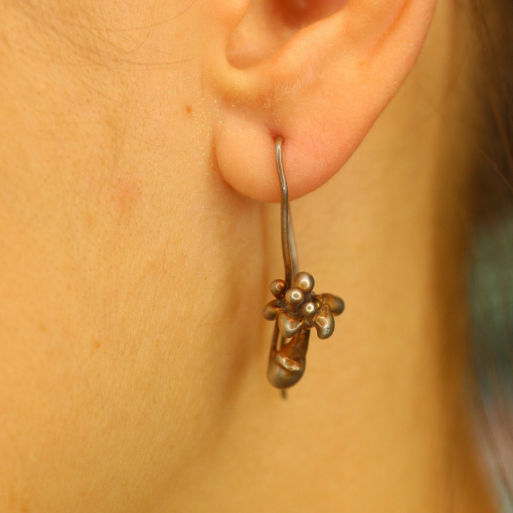 Серьги в серебре, Луговые травы, фото 2