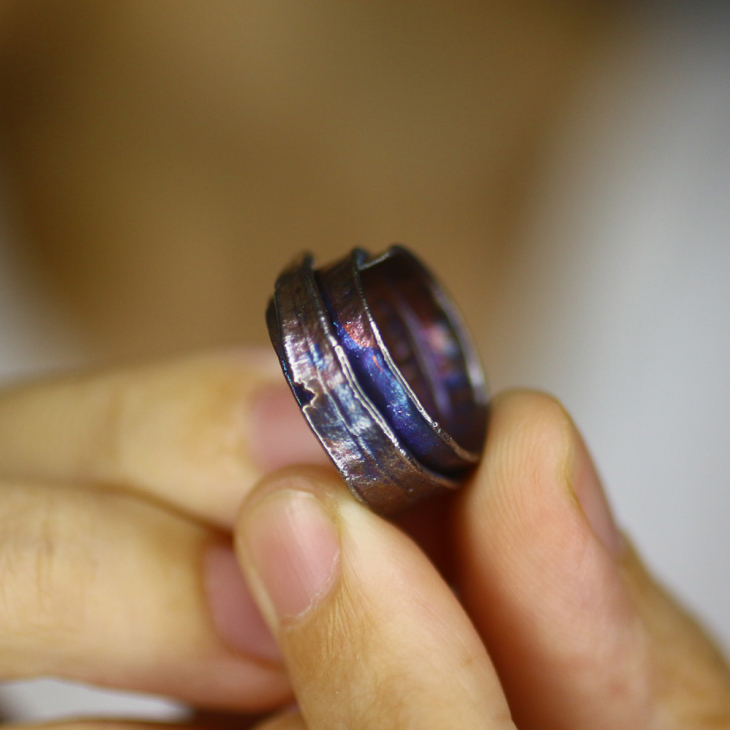 Кольцо в серебре, Пальма, фото 2