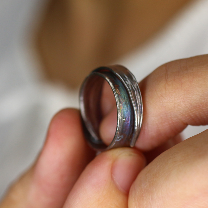 Кольцо в серебре, Пальма, фото 2