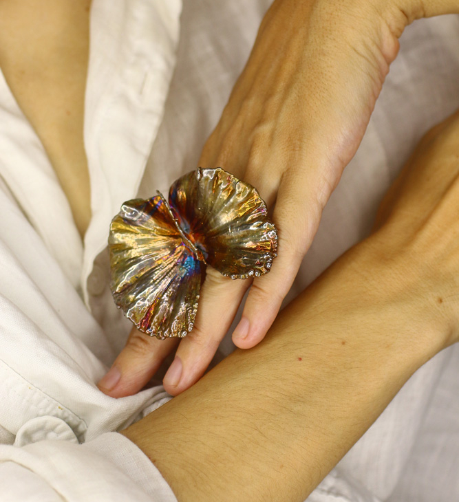 Кольцо в серебре, Лиана Бабочка, фото 2