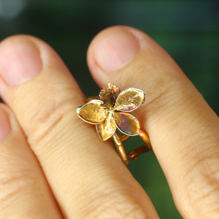 Кафф в серебре, Гортензия, фото 2