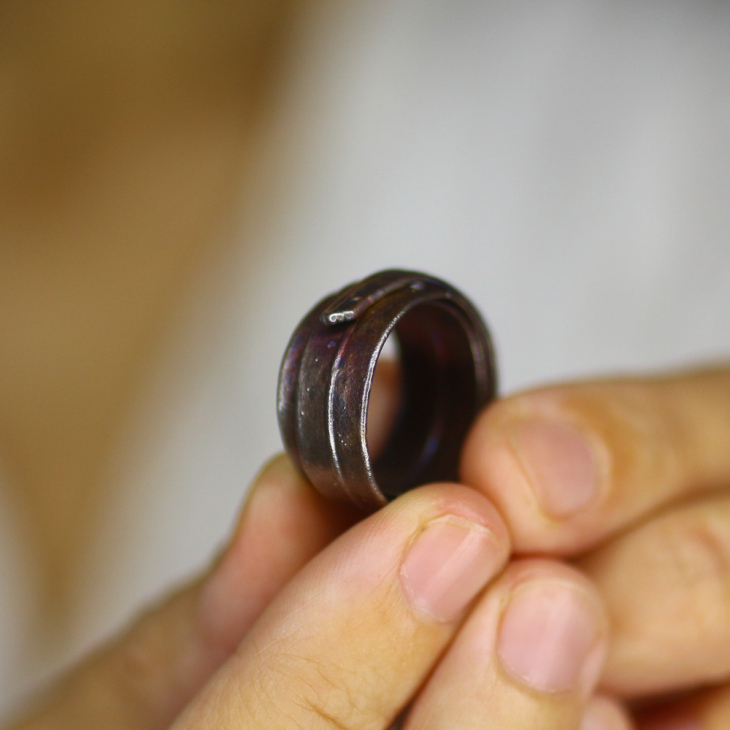 Кольцо в серебре, Пальма, фото 2