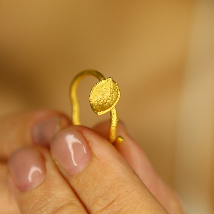 Ring in silver, Hydrangea , фото 2