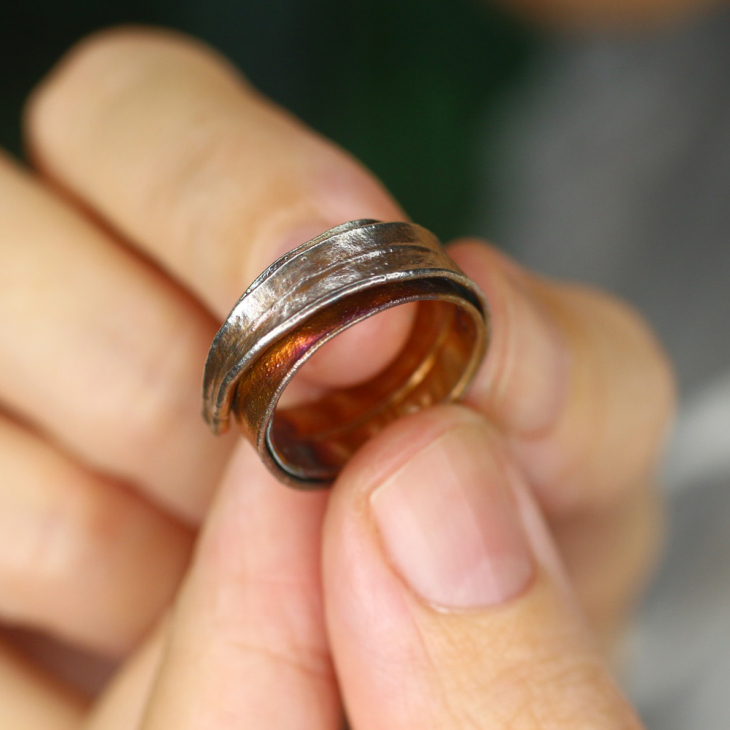 Кольцо в серебре, Пальма, фото 2