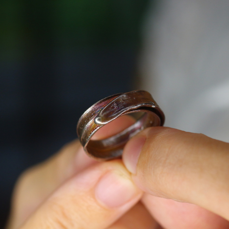 Кольцо в серебре, Пальма, фото 2