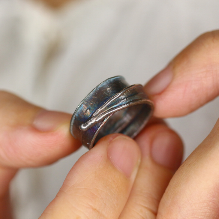 Кольцо в серебре, Пальма, фото 2