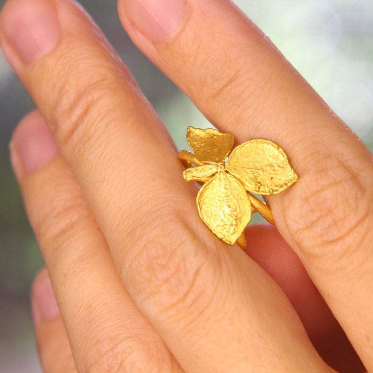 Кафф в золоте, Гортензия, фото 3