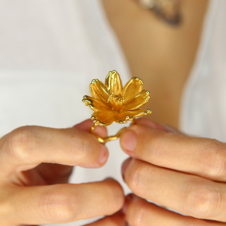 Кольцо в золоте, Космея, фото 3