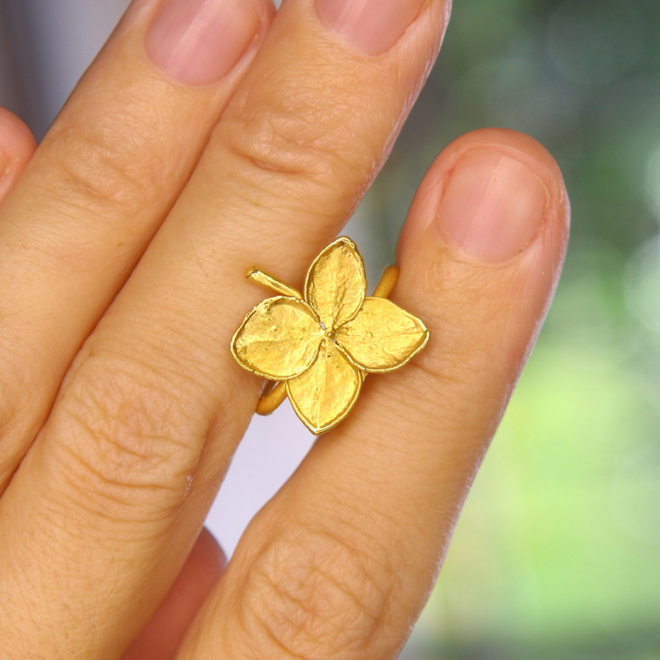 Кафф в золоте, Гортензия, фото 2